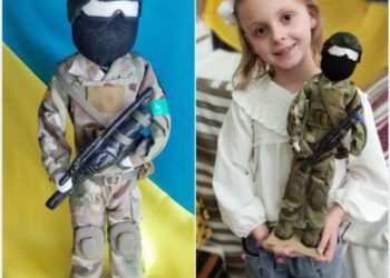 8-річна дівчинка створила ляльку-бійця за образом батька — Новости Черкасс