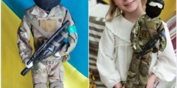 8-річна дівчинка створила ляльку-бійця за образом батька — Новости Черкасс