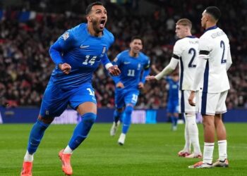 Греция сенсационно обыграла Англию в 3-м туре Лиги наций