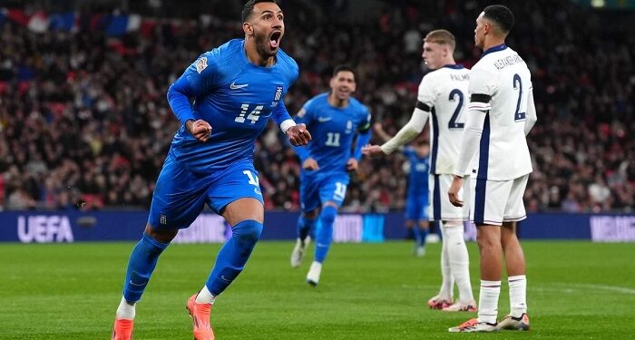 Греция сенсационно обыграла Англию в 3-м туре Лиги наций