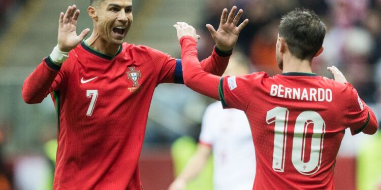 Португалия с голом Криштиану Роналду обыграла Польшу в матче Лиги наций