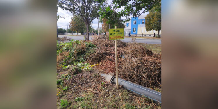 У Полтаві облаштували майданчики для складання гілок ПОЛТАВА СЬОГОДНІ