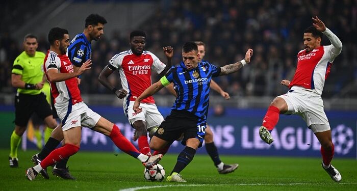 «Арсенал» с минимальным счетом проиграл на выезде «Интеру» в 4-м туре Лиги чемпионов