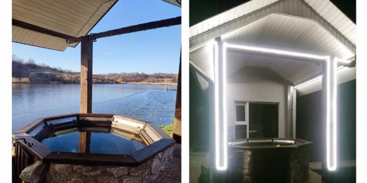 Карпатський чан, лазня та незабутній відпочинок на березі річки у River Club