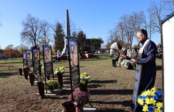 На Черкащині відкрили Алею пам’яті загиблих воїнів 