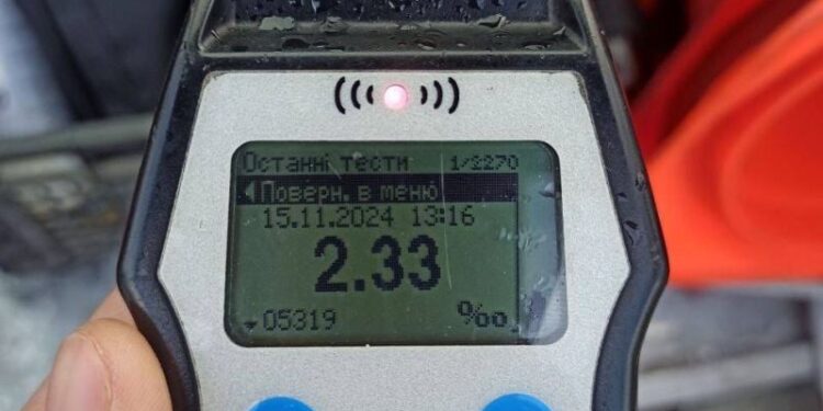 Перевищив допустиму норму у 12 разів: в Нетішині виявили п’яного водія —Хмельнитчина