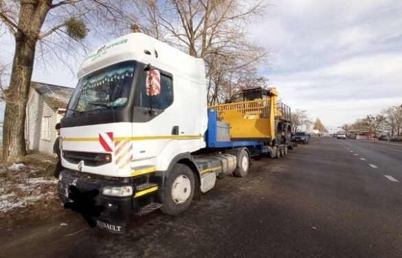 Порушники сплатять понад 100 тисяч штрафу: на Черкащині виявили вантажівку із перевищенням габариту