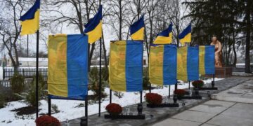 У селі на Уманщині відкрили Алею Слави