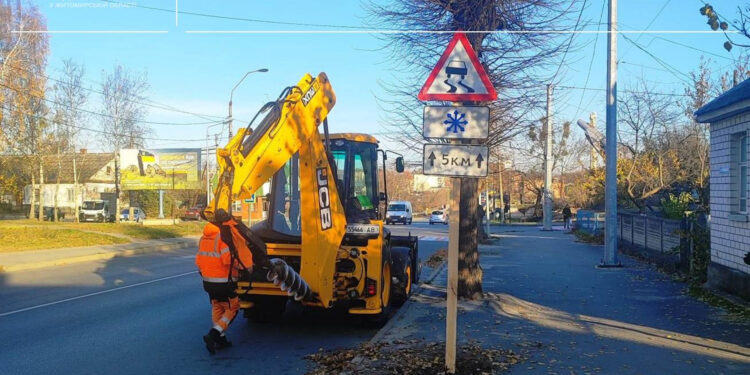 Зимові знаки з’явились на дорогах Житомирщини | Журнал Житомира
