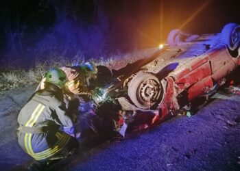 Біля Звенигородки перекинулося авто: водій отримав травми