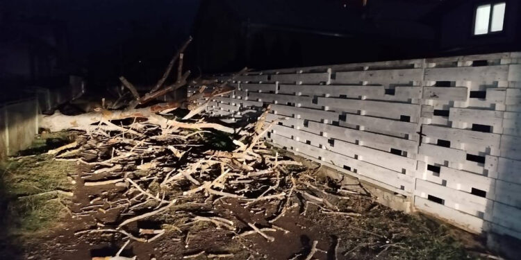 Через пориви вітру: на Прикарпатті частково знеструмлено п’ять населених пунктів