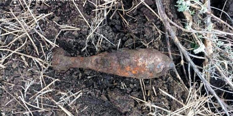 На Шепетівщині виявили мінометну міну часів Другої Світової війни —Хмельнитчина