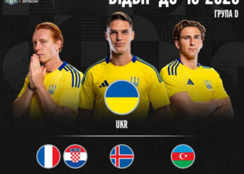 Украина узнала своих соперников в отборе на ЧМ-2026 по футболу