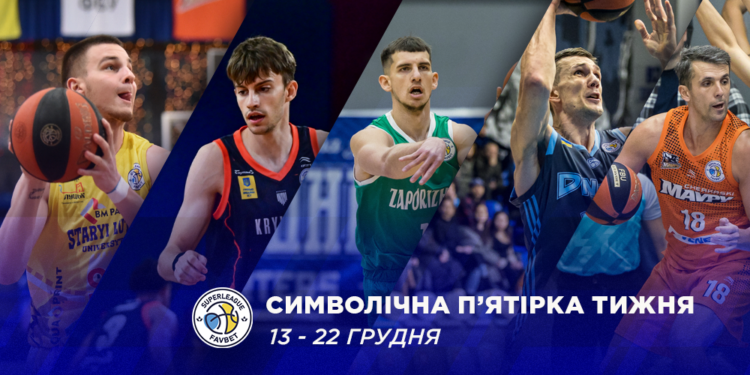 Визначено символічну збірну сьомого ігрового тижня Суперліги Favbet – Федерація баскетболу України