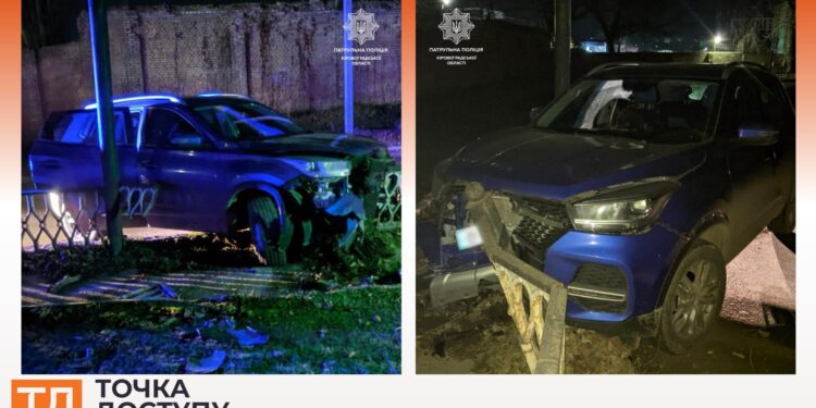 Рівень алкоголю у крові перевищував норму у 10 разів. На 19-річного водія в Кропивницькому склали протоколи