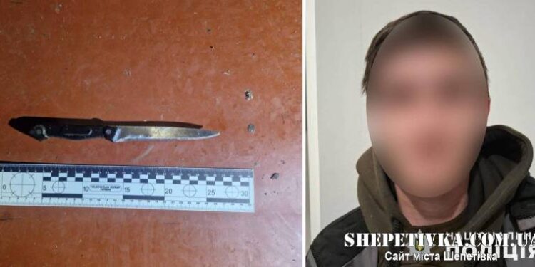 На Шепетівщині молодик штрикнув ножем свого вдічі старшого співчарочника —Хмельнитчина