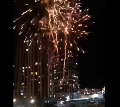 Невідомі запустили феєрверки в новорічну ніч у Львові