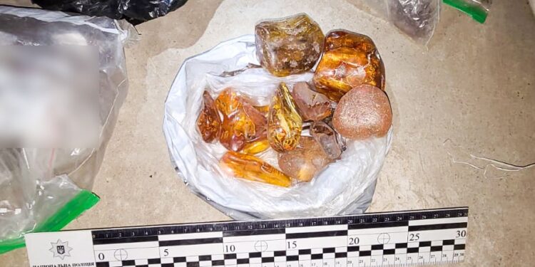 Житель Вараша зберігав 68 кілограмів бурштину вартістю понад пів мільйона гривень