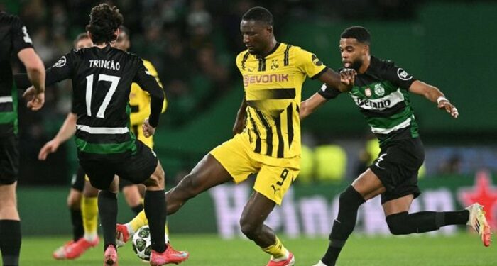 «Боруссия Д» за один тайм разгромила «Спортинг» в первом матче плей-офф раунда Лиги чемпионов