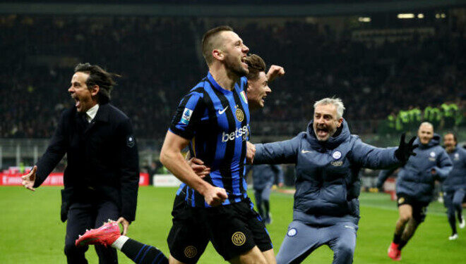 Гости спаслись в дополнительное время. «Милан» и «Интер» разыграли ничью в дерби Серии А