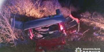 У Черкаському районі перевернулася автівка: загинула жінка
