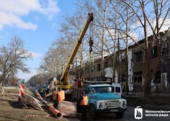 У Миколаєві відновили магістральний колодязь, пошкоджений внаслідок атаки «шахедів» » Миколаївський Оглядач