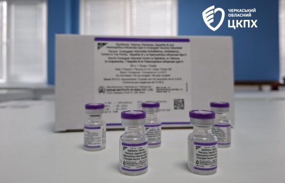 Черкащина отримала партію вакцини, що захищає дітей від п’яти захворювань