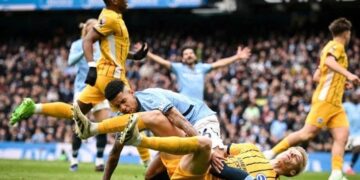 «Манчестер Сити» и «Брайтон» сыграли вничью в 29м туре АПЛ