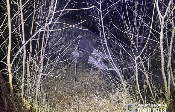 На Звенигородщині водій з’їхав у кювет та перекинувся (ФОТО)