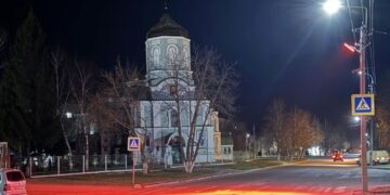 У Золотоноші встановили додаткове освітлення на пішохідному переході 