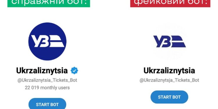 Ворог клонує чатботи «Укрзалізниці»