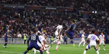 «Манчестер Юнайтед» на последних секундах упустил победу над «Лионом» в первом матче ¼ финала Лиги Европы