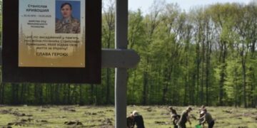 На Черкащині на честь полеглого воїна-лісівника висадили ліс
