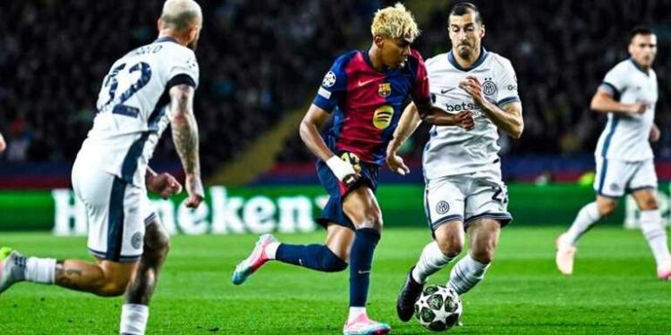 «Барселона» и «Интер» разыграли результативную ничью в первом матче 1/2 финала Лиги чемпионов