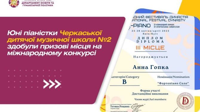 Юні черкаські піаністки здобули призові місця на міжнародному конкурсі  — Новини Черкащіни