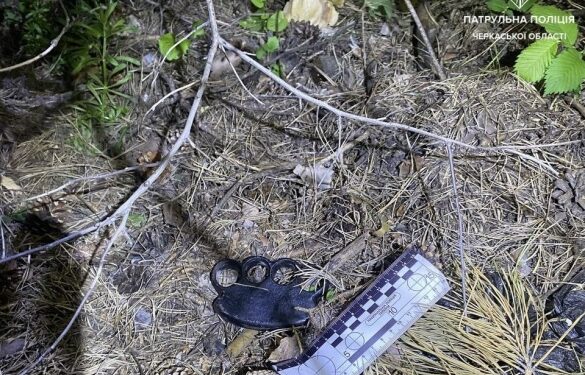 На Черкащині патрульні зупинили водія під наркотиками без документів та з холодною зброєю