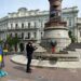 На Європейській площі в Одесі намалювали триколор рф :: Інтент :: Суспільно-політичне видання:: Регіональна мережа якісної журналістики