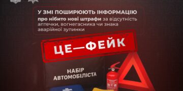 Рівненським водіям наголошують, що не передбачено жодних нових штрафів за відсутність аптечки, вогнегасника чи знака аварійної зупинки