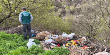 У Запоріжжі в районі вулиці Арочної екоінспектори виявили гори сміття – звалище розкинулось на майже півтори тисячи квадратних метра | Новости Запорожья
