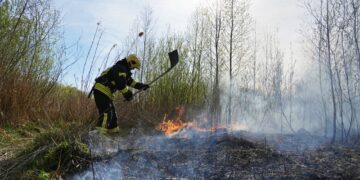 Уламки російського дрона спричинили пожежу на Полтавщині