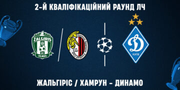 «Динамо» в другому раунді кваліфікації Ліги Чемпіонів зіграє з «Жальгірісом» або «Хамруном»