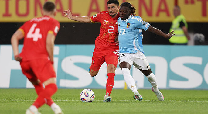 Северная Македония и Бельгия разыграли ничью в отборе на ЧМ-2026