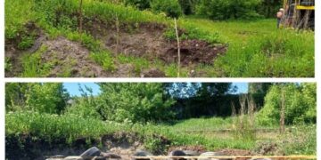 У Черкасах прибрали стихійне звалище старих шин