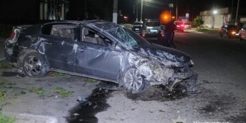 У Жашкові в ДТП перевернулася автівка: пасажирка авто отримала травми 