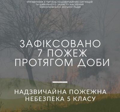 Через спеку та необережне поводження з вогнем у Миколаєві сталося 7 пожеж. Містян закликають дотримуватися правил безпеки » Миколаївський Оглядач