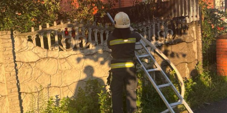 На вулиці Захисників України горіла господарча будівля —Хмельнитчина