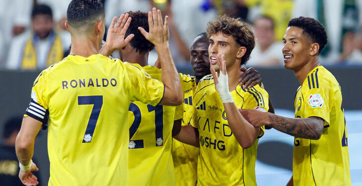 Криштиану Роналду оформил дубль и помог «Аль-Насру» устроить погром «Аль-Рияду» в чемпионате Саудовской Аравии