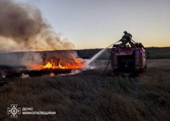 Миколаївщина: вогнеборці ліквідували 23 пожежі, одна з яких виникла внаслідок бойових дій » Миколаївський Оглядач