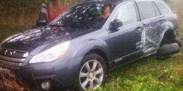 На Львівщині в ДТП травмувався пасажир Subaru