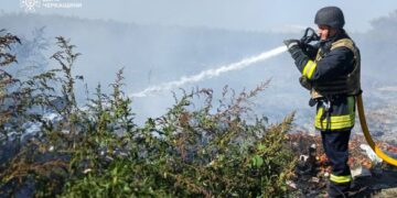 На Звенигородщині вогонь знищив 4,5 гектари території (ФОТО)